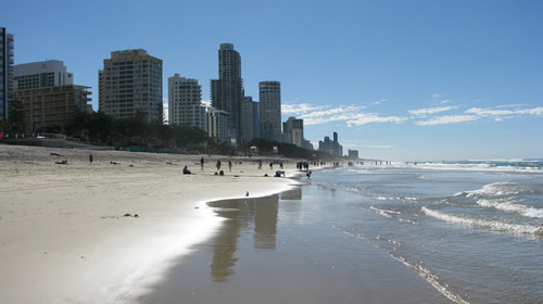 Beach near Brisbane, Australia
