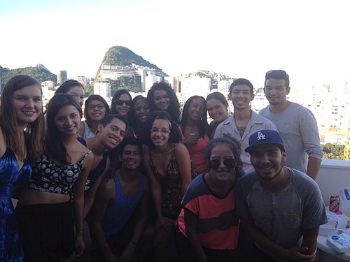 Brazilian friends at BBQ
