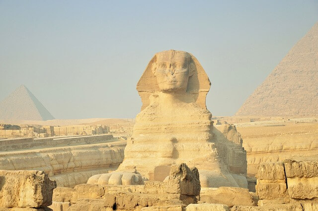 Pyramids and Sphinx