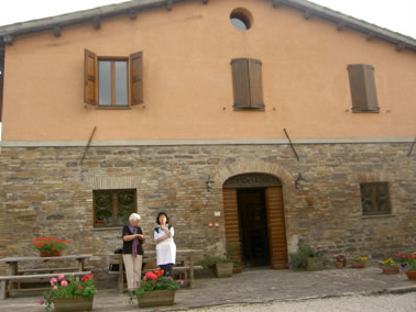 At a cooking school in Urbania.