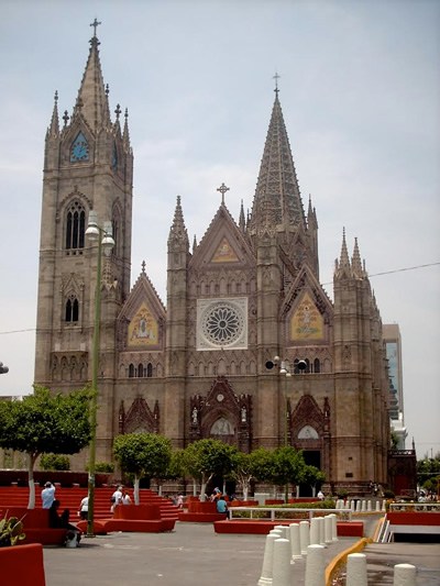 The cathedral in Guadlajara