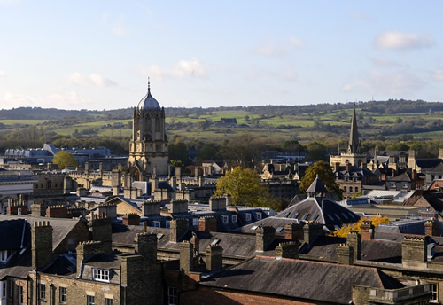 Study in Oxford, England and admire the skyline.