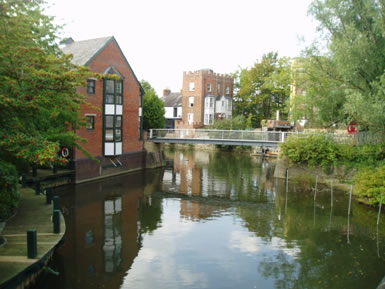 The Isis river in Oxford