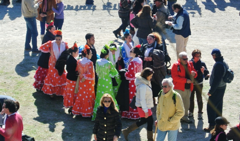 Flamenco dancers at festival in Sacromonte, Spain