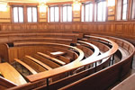 Lecture hall at the Sorbonne in Paris